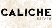 Textured beige background with the bold black text CALICHE and faint numbers 59774.