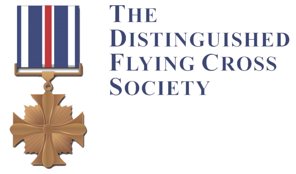 Distinguished Flying Cross medal next to the text: The Distinguished Flying Cross Society.
